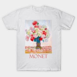 Vase of Peonies by Claude Monet T-Shirt